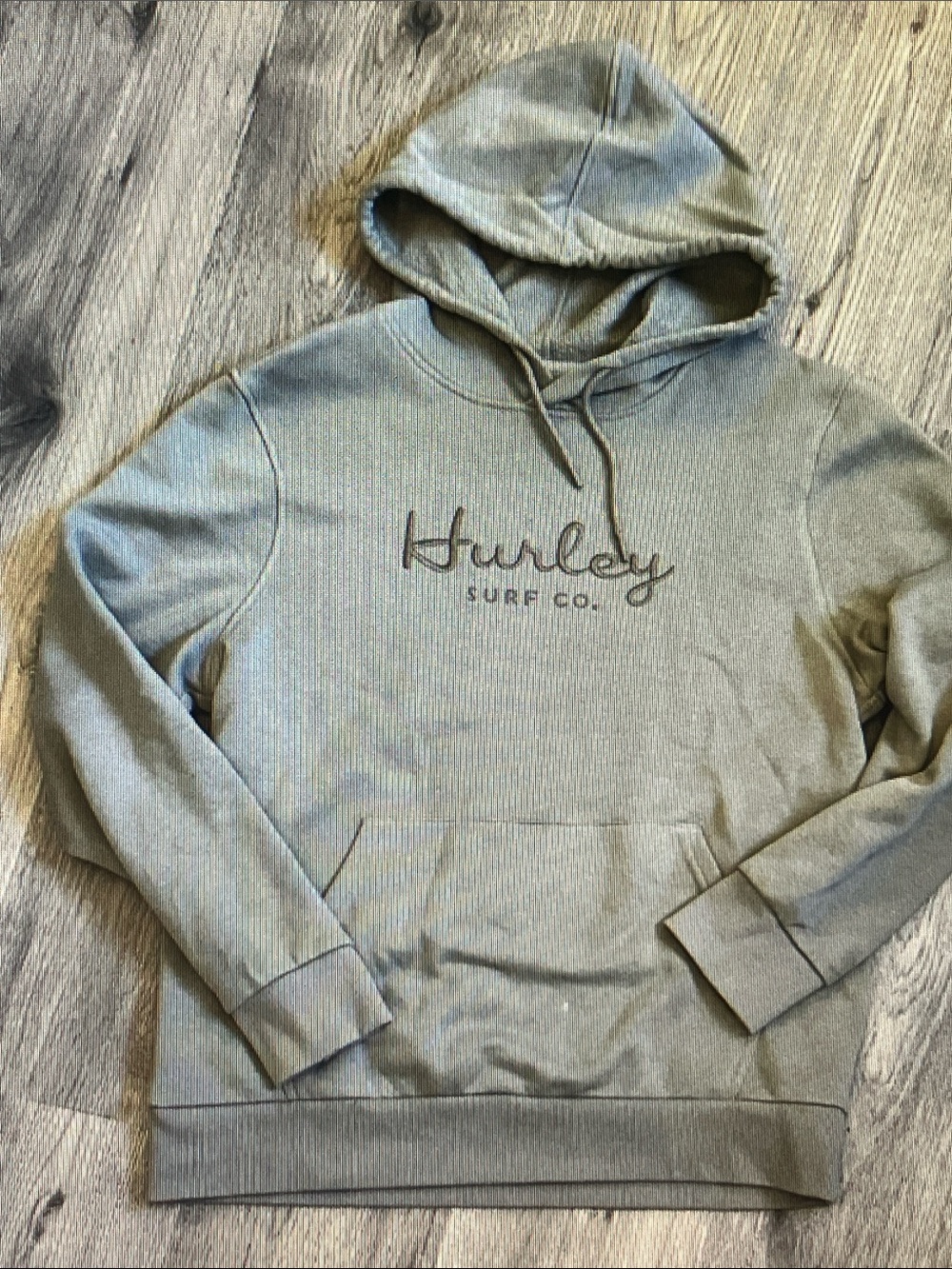 Hurley Men's Sage Green Pullover Hoodie
